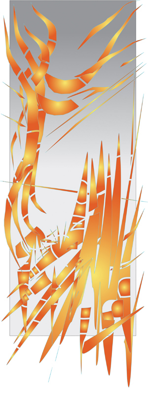 "Tribal Sol" Abstract Digital illustration